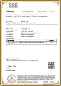 Material certification
