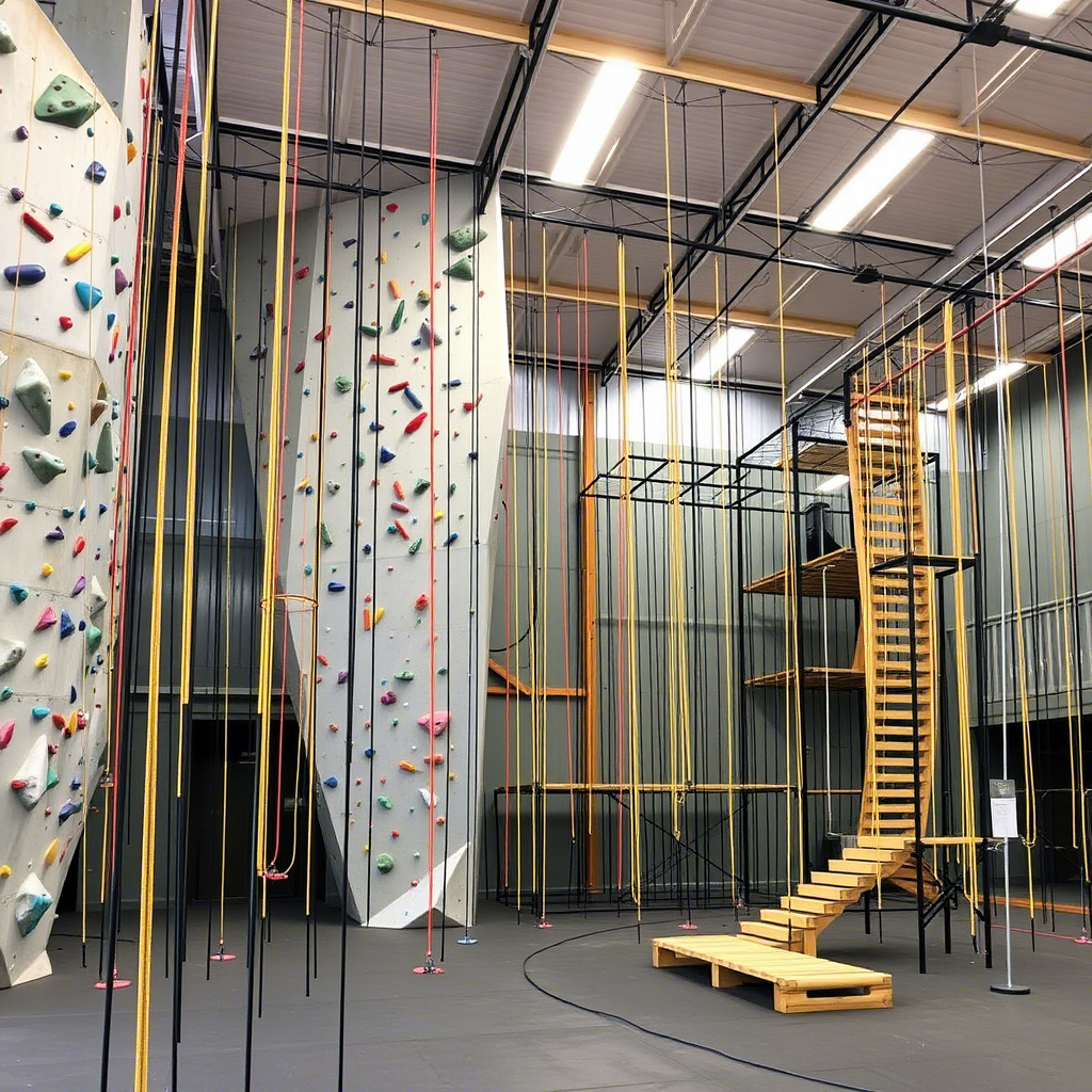 indoor-climbing-facility-with-ropes-and-obstacle-course