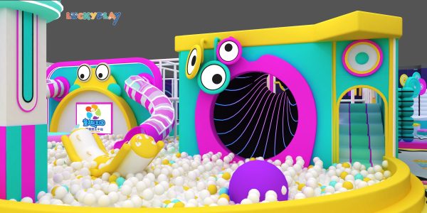 Weird Sound Wave Theme Indoor Playground