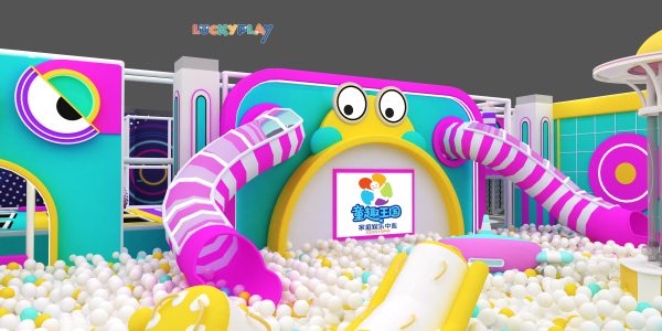 Weird Sound Wave Theme Indoor Playground