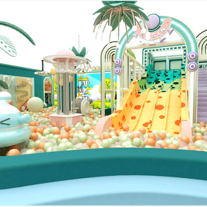 Jungle style indoor playground